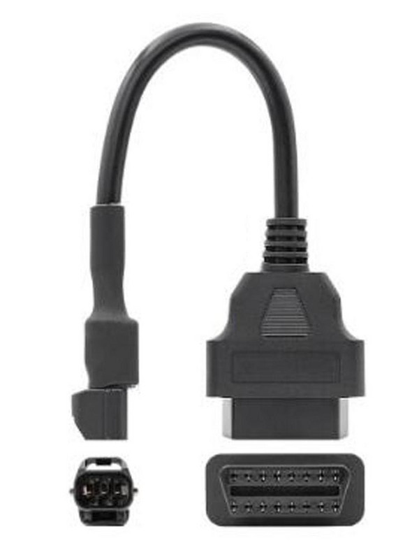 Нов OBD2 16-пинов към 3-пинов кабел за KYMCO 3-пинов мотоциклетен OBD конектор OBD2 16-пинов преобразуващ адаптер за диагностичен кабел за мотоциклети