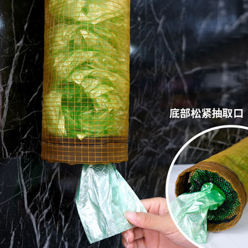 Τσάντα παντοπωλείου κουζίνας Βάση για το σπίτι Βάση τοίχου Πλαστική σακούλα θήκη Dispenser Κρεμαστά αποθήκευσης Σακούλα σκουπιδιών Organizer σκουπιδιών