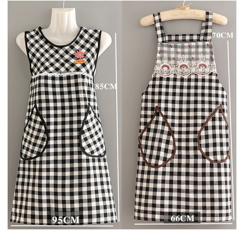 Кухненска престилка за готвене в моден нов стил Сладка дишаща тънка престилка от чужд въздух Работа за работа