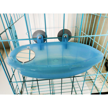 Μπανιέρα πουλιού με καθρέφτη πουλιών Μικρή οβάλ μπανιέρα πουλιού Αξεσουάρ κλουβιού κατοικίδιων ζώων Μπανιέρα παπαγάλου ντους Υλικά μπάνιου Κουτί