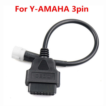 OBD2 конектор за мотоциклет, мотоциклет за Y-AMAHA 3pin за H-ONDA 4pin за K-TM 6pin Moto за D-ucati OBD OBD2 удължителен кабел