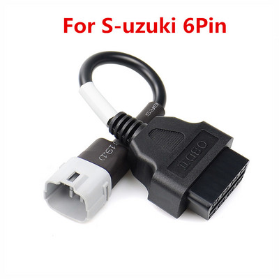 Conector OBD2 pentru Motocicletă Motocicletă pentru Y-AMAHA 3pin pentru H-ONDA 4Pin pentru K-TM Moto 6pin pentru D-ucati Cablu de prelungire OBD OBD2
