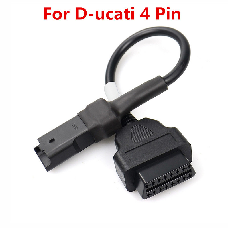 OBD2 конектор за мотоциклет, мотоциклет за Y-AMAHA 3pin за H-ONDA 4pin за K-TM 6pin Moto за D-ucati OBD OBD2 удължителен кабел