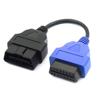 Πρόσφατα 1 τεμ. για Fiat Ecu Scan Adapter Connector 16pin OBD2 16pin Cable OBD Cable for Fiat Alfa Romeo Six Color with High Quality