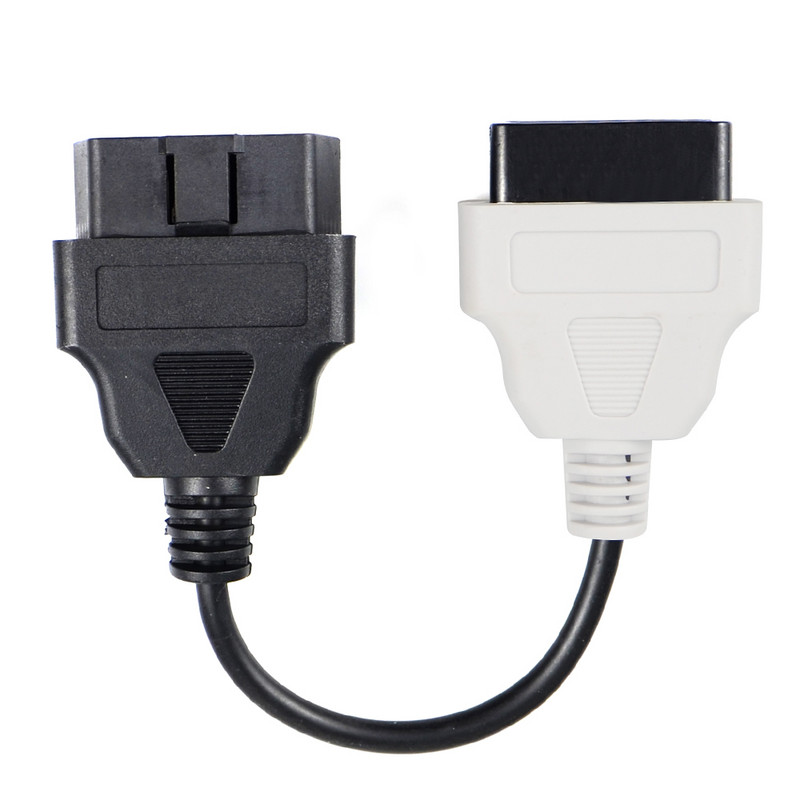 Ново 1 бр. За Fiat Ecu Scan Adapter Connector 16pin OBD2 16pin OBD кабел OBD кабел за Fiat Alfa Romeo Шест цвята с високо качество