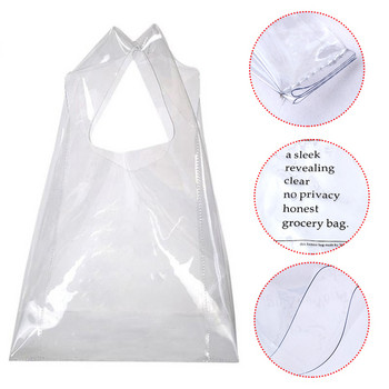 All-Match τσάντα αγορών Pvc Διαφανής μεγάλης χωρητικότητας φορητές τσάντες unisex Τσάντες τσάντες τσάντες επαναχρησιμοποιούμενες Shopper τσάντες ώμου Νέα