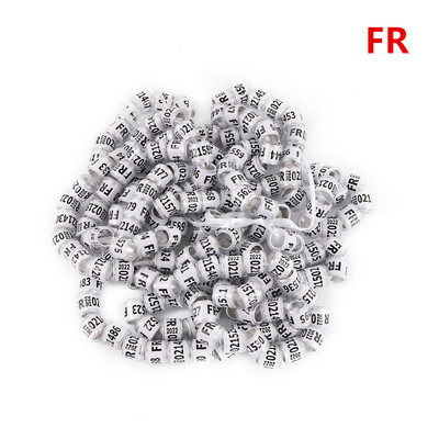 50 vnt. 2024 daugiaspalvis karvelio pėdos žiedas su žodiniais auskarais Kokybiški patvarūs paukščių žiedai, lenktyniniai balandžių pėdų žiedai paukščiams