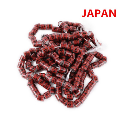 50 vnt. 2024 daugiaspalvis karvelio pėdos žiedas su žodiniais auskarais Kokybiški patvarūs paukščių žiedai, lenktyniniai balandžių pėdų žiedai paukščiams