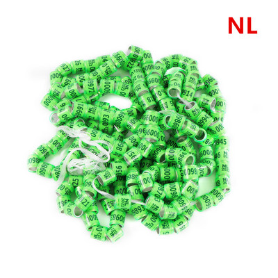 50 vnt. 2024 daugiaspalvis karvelio pėdos žiedas su žodiniais auskarais Kokybiški patvarūs paukščių žiedai, lenktyniniai balandžių pėdų žiedai paukščiams