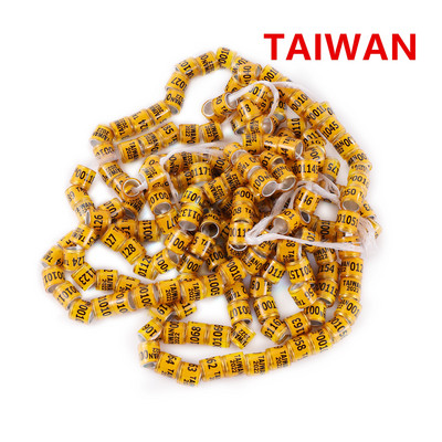 50 vnt. 2024 daugiaspalvis karvelio pėdos žiedas su žodiniais auskarais Kokybiški patvarūs paukščių žiedai, lenktyniniai balandžių pėdų žiedai paukščiams