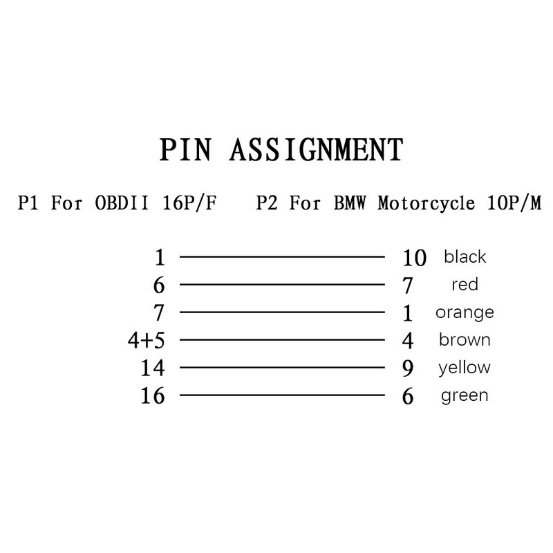 За BMW ICOM D кабел ICOM-D Мотоциклети Мотоциклети 10-пинов към OBD2 16-пинов адаптер за ICOM A2 10-пинов удължителен кабел на скенера OBD 2