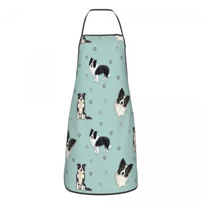 Sorț pentru câine Border Collie Kawaii pentru femei și bărbați Animal de companie amuzant Adult Unisex Bucătar Bucătar Bib Tablier Bucătărie Gătit Coacere