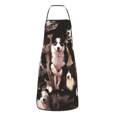 Sorț pentru câine Border Collie Kawaii pentru femei și bărbați Animal de companie amuzant Adult Unisex Bucătar Bucătar Bib Tablier Bucătărie Gătit Coacere