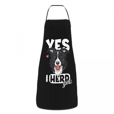 Sorț pentru câine Border Collie Kawaii pentru femei și bărbați Animal de companie amuzant Adult Unisex Bucătar Bucătar Bib Tablier Bucătărie Gătit Coacere