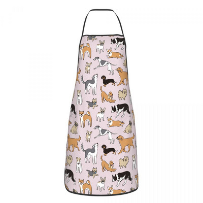 Sorț pentru câine Border Collie Kawaii pentru femei și bărbați Animal de companie amuzant Adult Unisex Bucătar Bucătar Bib Tablier Bucătărie Gătit Coacere