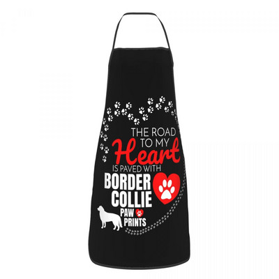 Sorț pentru câine Border Collie Kawaii pentru femei și bărbați Animal de companie amuzant Adult Unisex Bucătar Bucătar Bib Tablier Bucătărie Gătit Coacere