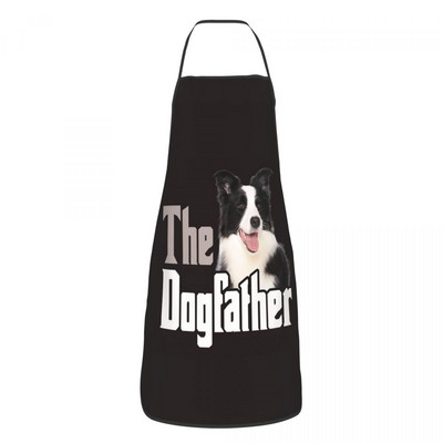 Sorț pentru câine Border Collie Kawaii pentru femei și bărbați Animal de companie amuzant Adult Unisex Bucătar Bucătar Bib Tablier Bucătărie Gătit Coacere