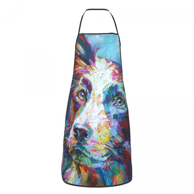 Sorț pentru câine Border Collie Kawaii pentru femei și bărbați Animal de companie amuzant Adult Unisex Bucătar Bucătar Bib Tablier Bucătărie Gătit Coacere