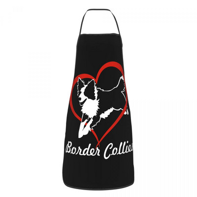 Sorț pentru câine Border Collie Kawaii pentru femei și bărbați Animal de companie amuzant Adult Unisex Bucătar Bucătar Bib Tablier Bucătărie Gătit Coacere