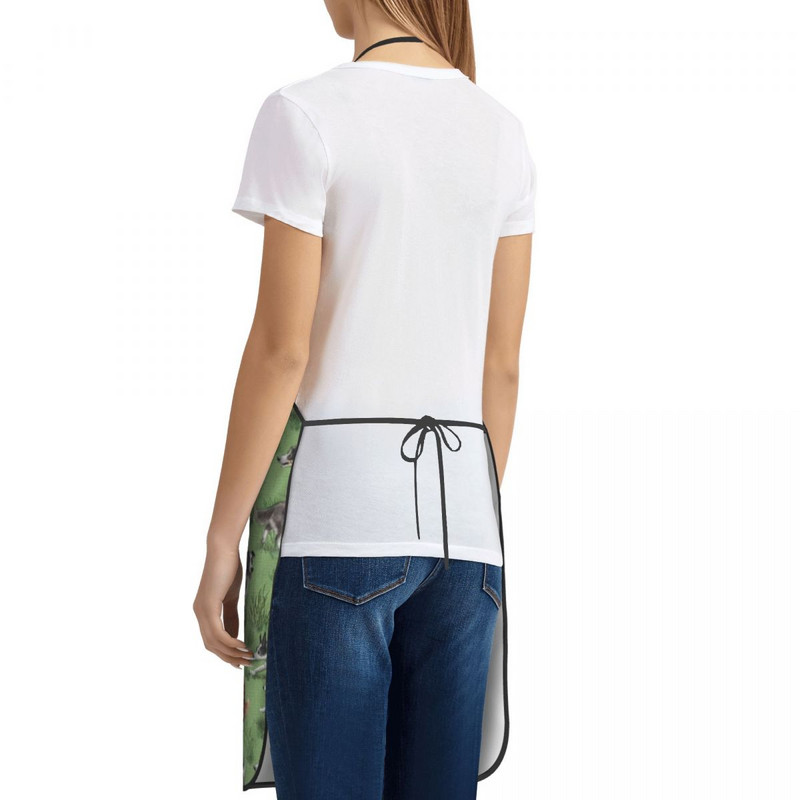 Престилка за кучета Kawaii Border Collie за жени Мъже Забавни домашни любимци Възрастни унисекс Кухненски готвач Лигавник Tablier Кухня Готвене Печене