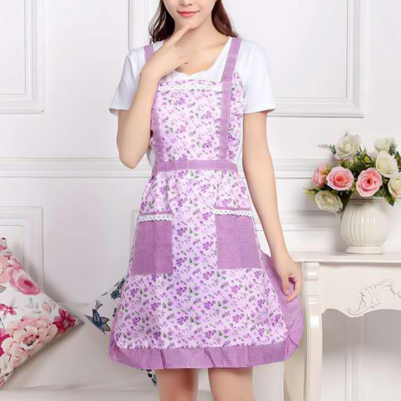 Жени Дама Възрастен Готварска Кухня Престилка Ресторант Домашно готвене Престилки Лигавник Рокля Трапезария Барбекю с джоб