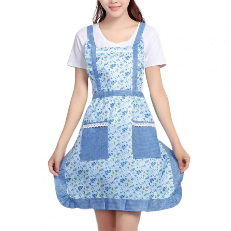 Жени Дама Възрастен Готварска Кухня Престилка Ресторант Домашно готвене Престилки Лигавник Рокля Трапезария Барбекю с джоб