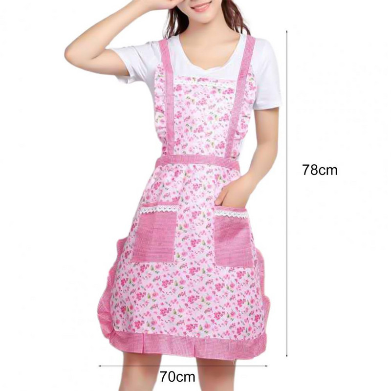 Жени Дама Възрастен Готварска Кухня Престилка Ресторант Домашно готвене Престилки Лигавник Рокля Трапезария Барбекю с джоб