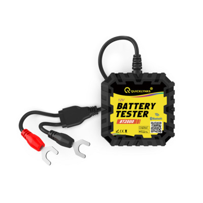 QUICKLYNKS BT2000 Bluetooth 12V Monitor de testare a bateriei Test de pornire și încărcare a bateriei Test 100-2000 CCA pentru Android IOS PK BM6 BM2