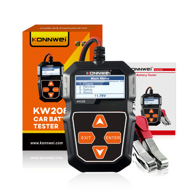Tester pentru baterii auto KONNWEI KW208 12V 100 până la 2000CCA 12 volți Instrumente pentru baterii pentru mașină Instrument de diagnosticare pentru încărcare cu pornire rapidă