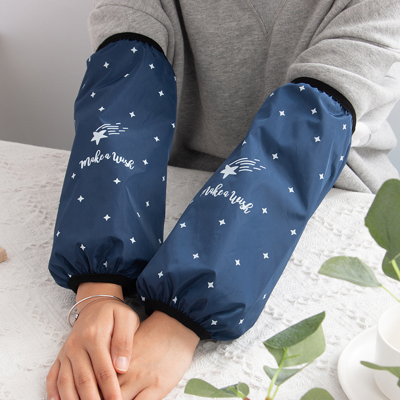 2022 г. Нови водоустойчиви дълги ръкави за домакинска работа, против замърсяване и маслоустойчиви кухненски ръкави, женски домакински печатни ръкави LC496