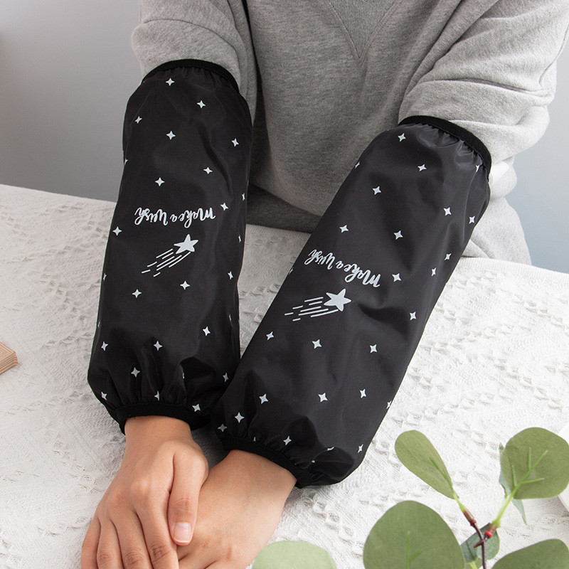 2022 г. Нови водоустойчиви дълги ръкави за домакинска работа, против замърсяване и маслоустойчиви кухненски ръкави, женски домакински печатни ръкави LC496