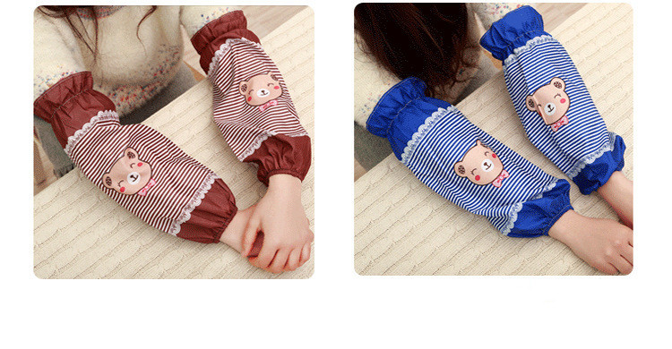 1 чифт 33x16cm кариран дълъг водоустойчив предпазен ръкав за домакинска работа, ежедневен офис с дълъг ръкав ND 017