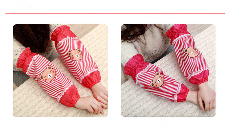 1 чифт 33x16cm кариран дълъг водоустойчив предпазен ръкав за домакинска работа, ежедневен офис с дълъг ръкав ND 017