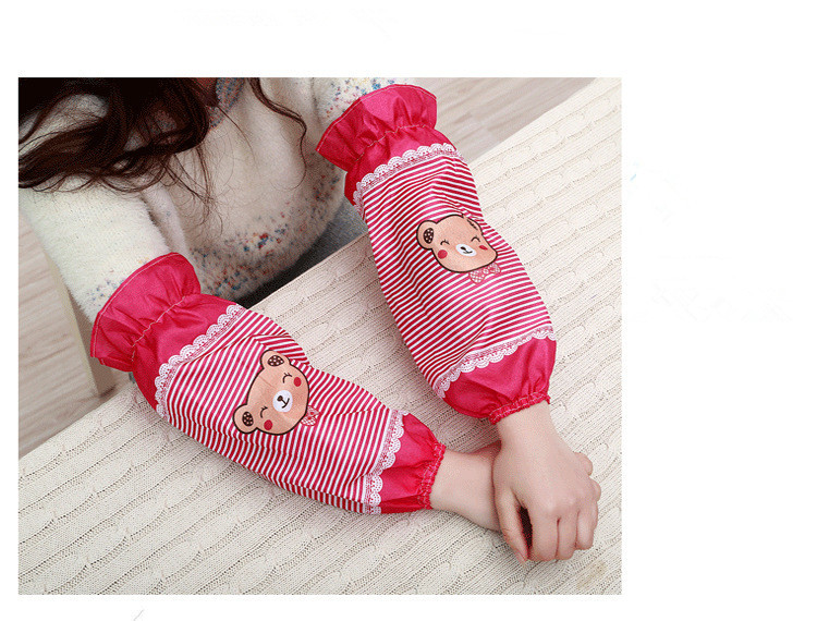 1 чифт 33x16cm кариран дълъг водоустойчив предпазен ръкав за домакинска работа, ежедневен офис с дълъг ръкав ND 017