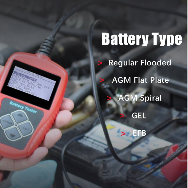 QUICKLYNKS BA101 12V 24V Тестер за автомобилни акумулатори Бърз тест 2000CCA Тест за зареждане и завъртане Тест за натоварване Авто инструмент Car Checker PK KW650