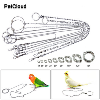 Από ανοξείδωτο ατσάλι Parrot Chain Bird Foot Ring Stand Chain Parrot Rope Bird Chain Anti Bite Wire Rope Εκπαίδευση σε εξωτερικό χώρο