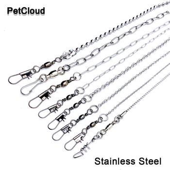 Από ανοξείδωτο ατσάλι Parrot Chain Bird Foot Ring Stand Chain Parrot Rope Bird Chain Anti Bite Wire Rope Εκπαίδευση σε εξωτερικό χώρο