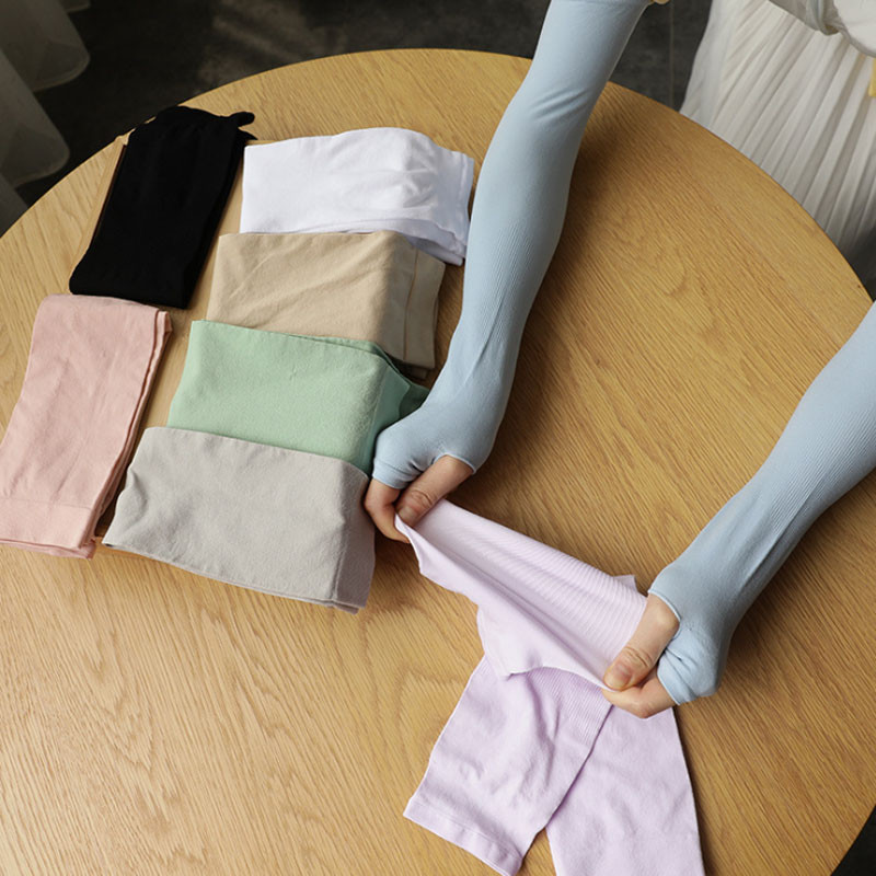 Ледени копринени слънцезащитни ръкави Външни топли ръце Ръкави с половин пръст Дълги ръкавици Слънцезащитна UV защита Протектор за ръце Покривало Ръкави