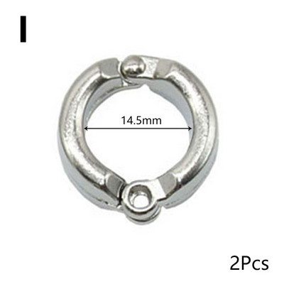 Inele de picior de papagal Inele de metal pentru picioare de pasăre Activitate de antrenament de muște în aer liber Clip de deschidere anti-pierdere Accesorii pentru lesă 0,35 până la 1,15 cm