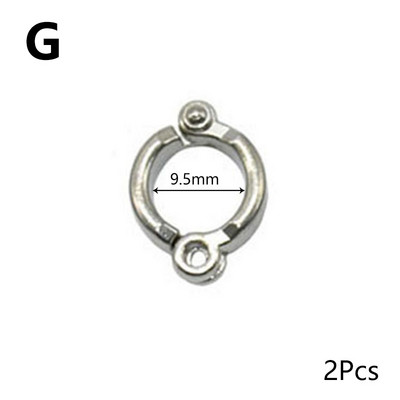 Inele de picior de papagal Inele de metal pentru picioare de pasăre Activitate de antrenament de muște în aer liber Clip de deschidere anti-pierdere Accesorii pentru lesă 0,35 până la 1,15 cm