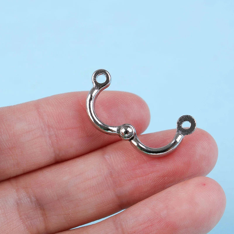 Пръстени за крака на папагали, метални пръстени за крака на домашни любимци, птици, дейности за обучение на летене на открито, защита от загуба, отваряща се скоба, аксесоари за каишка 0,35 до 1,15 см