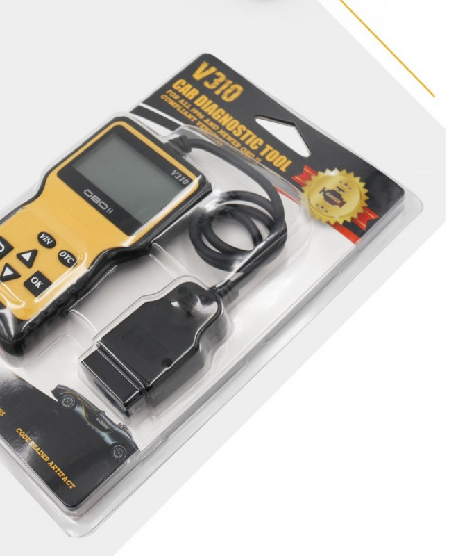 V310 OBD2 автомобилен скенер Универсален автомобилен двигател OBD2 скенер Диагностичен инструмент Четец на кодове за грешки на двигателя Автомобилен детектор за грешки