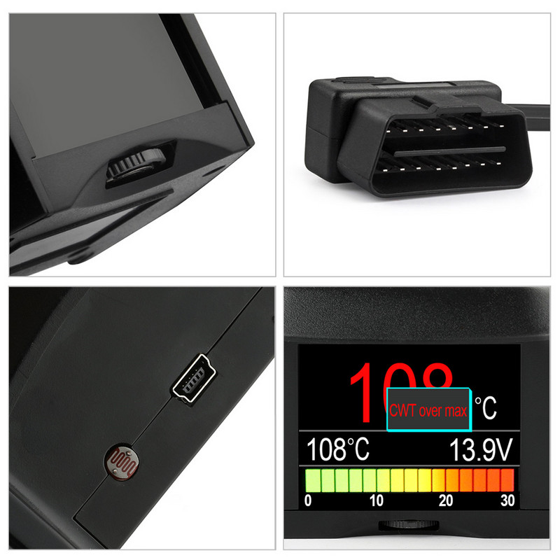 ANCEL A202 pardaarvuti autoskanner digitaalne ekraan kütusekulu temperatuuri näidik Kiirustesti OBD2 auto diagnostika tööriist