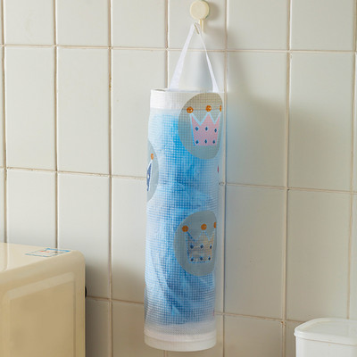 Dozator de plasă din plastic de bucătărie Organizator pentru saci de gunoi Suport sac de depozitare Saci de gunoi Suport pentru băcănie Organizator de gunoi acasă