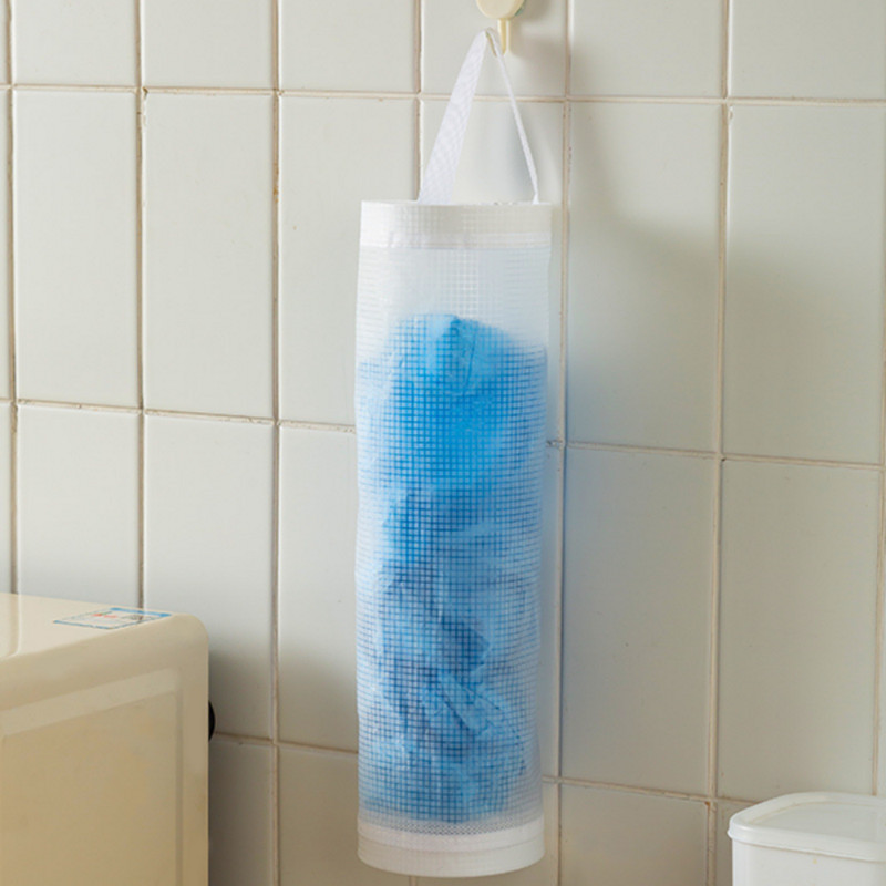 Dozator de plasă din plastic de bucătărie Organizator pentru saci de gunoi Suport sac de depozitare Saci de gunoi Suport pentru băcănie Organizator de gunoi acasă