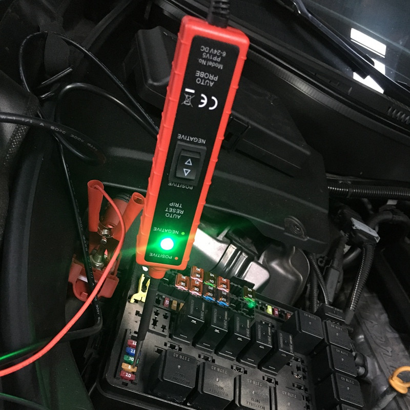 EM285 6-24V Tester pentru circuite electrice pentru mașină Tester de tensiune pentru sondă de putere Instrument pentru automobile
