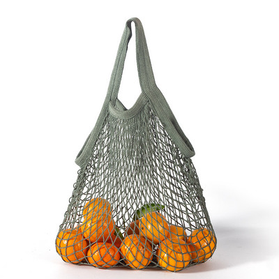 2021 NOI pungi reutilizabile pentru băcănie, cu fructe, legume, geantă lavabilă din bumbac șir, organizator organic, geantă de mână cu mâner scurt.