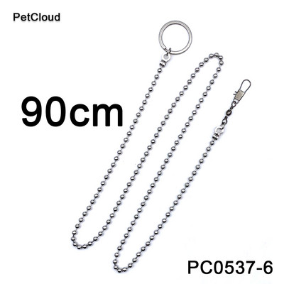 50/70/90cm Lanțuri din oțel inoxidabil pentru picioare de păsări Lesă de papagal Lanț de pasăre Coardă anti mușcătură Lant de suport Coarda de antrenament de zbor în aer liber