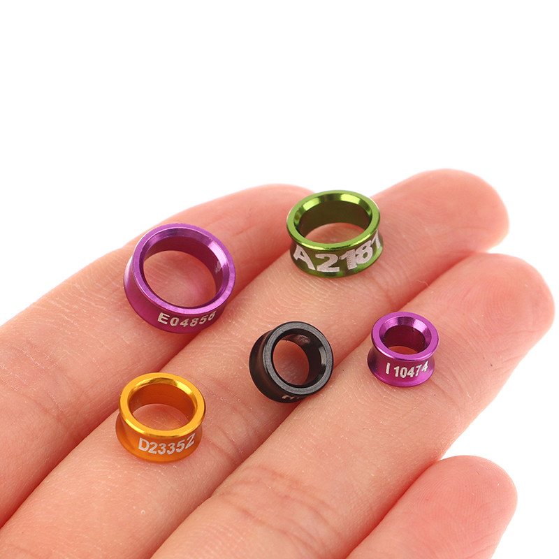 10 buc Inele din aluminiu pentru picioare de papagal Inele pentru picior de porumbel pentru identificare de hrănire pentru păsări, instrumente de antrenament pentru zbor în aer liber, provizii pentru păsări