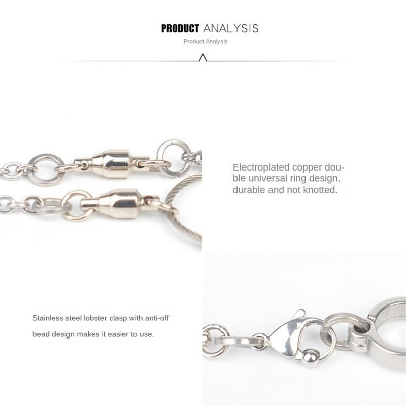 Inel pentru picior pentru papagal. gleznă cu dimensiuni multiple, cu lanț de prindere pentru papagal. Accesorii pentru antrenament pentru zbor, mers în aer liber